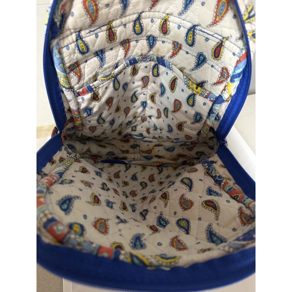 Vera‎ Bradley Marina Paisley Backpack Retired Quilted Cotton Bag